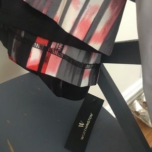 NWT Worthington dress pink black multi size 4